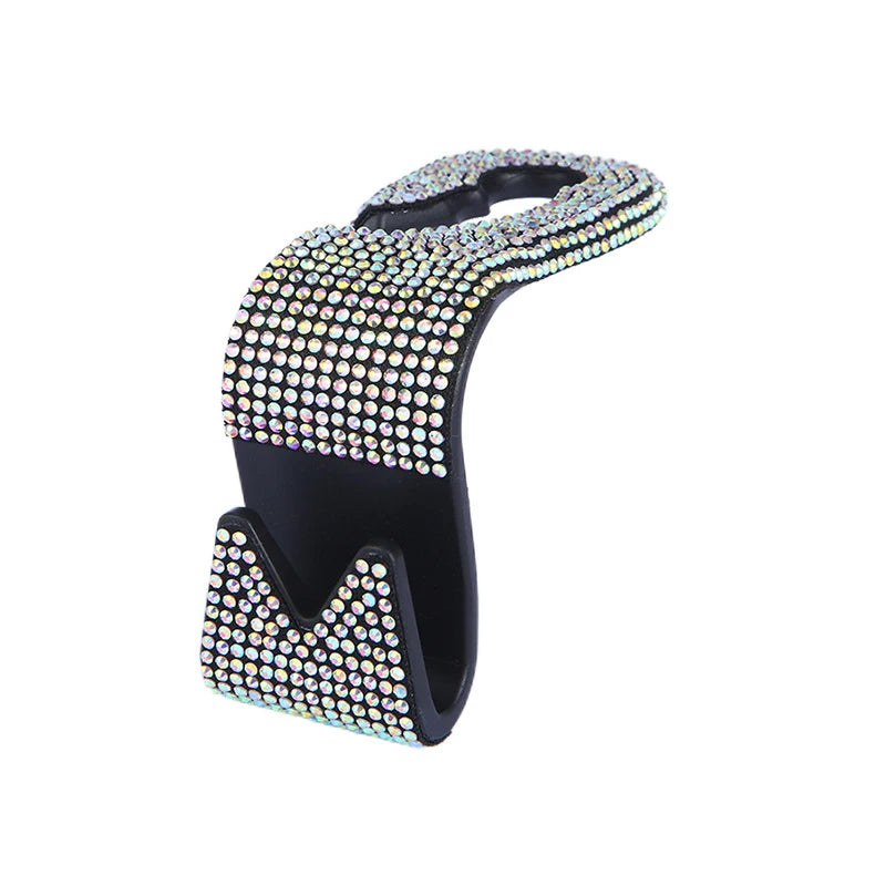 Rhinestone Car Seat Back Hook Hanger for Daily Vehicle Storage