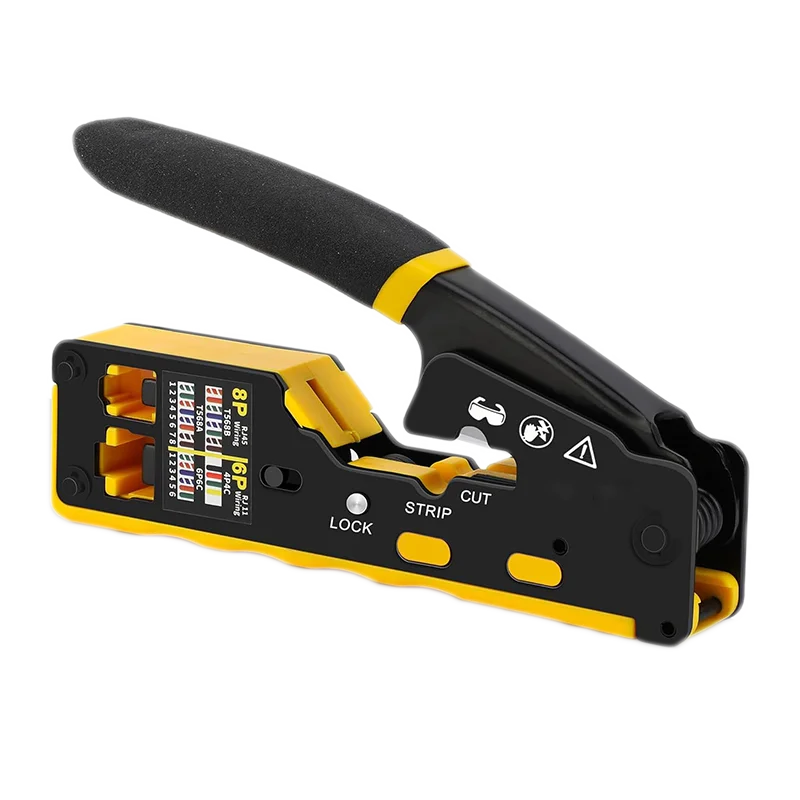 Pass-Through RJ45 Crimping Tool and Kit