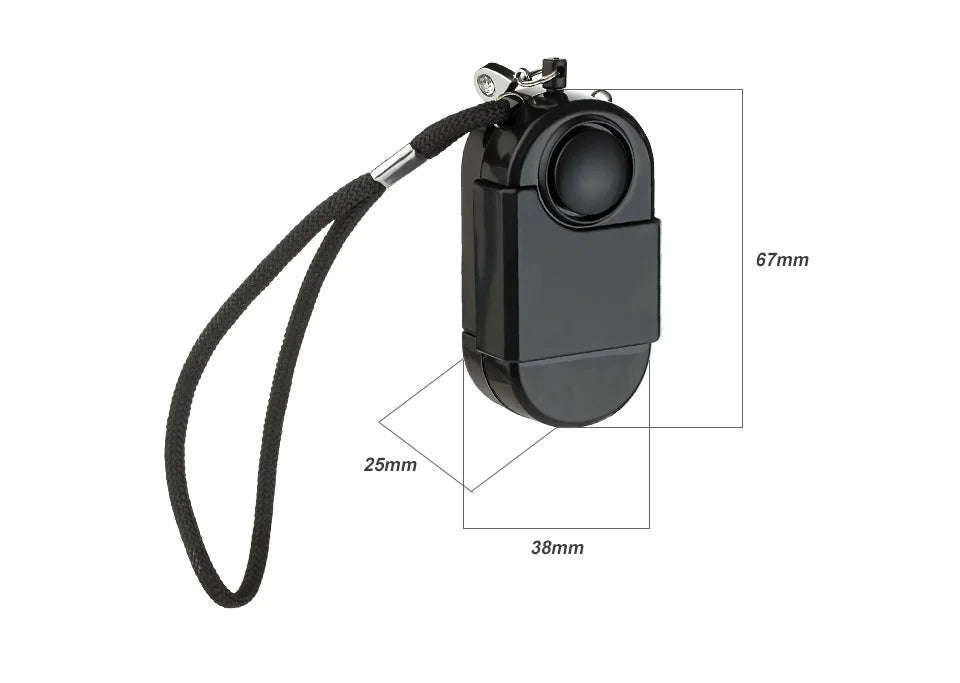 KERUI 1/2/5 Pcs Portable Mini Motion Detector Alarm 120DB Siren SOS LED Light Security For Travel Home Kids Safe Personal Alarm