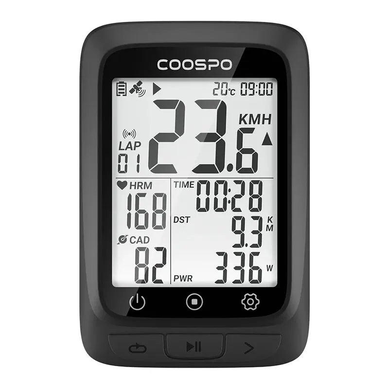 COOSPO BC107/BC26 Bike Computer GPS Wireless Bicycle Cycling Odometer Speedometer 2.4"FSTN Bluetooth5.0 ANT+ Waterproof GPS BDS 