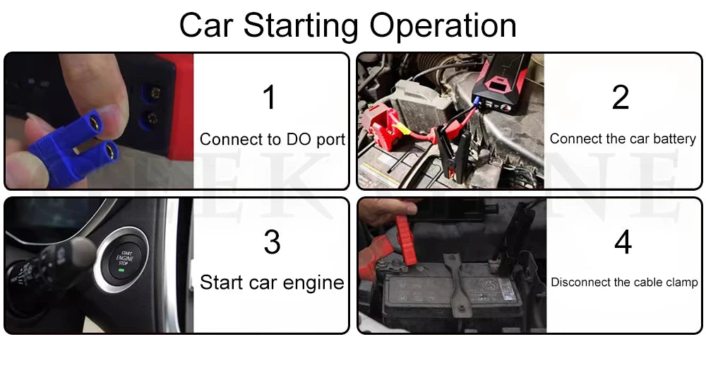 GKFLY 800A 1200A 2000A Car Jump Starter Big Power Bank Car Battery Booster 12V Car Starting Device for Petrol  6.0L Diesel 4.0L