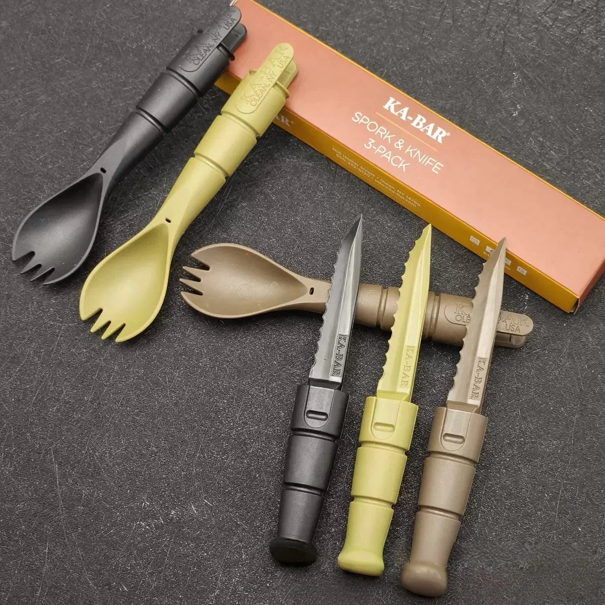 Compact Outdoor Fork and Spoon Tool