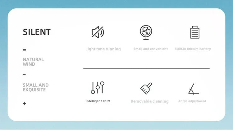 Xiaomi Youpin Fan Small White Desktop Timer Mute With Four-speed Adjustable Portable Fan Recharging Models Detachable Desk fan 