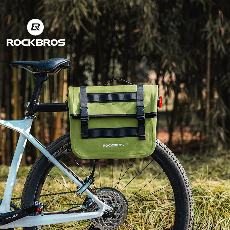 15L Bicycle Front & Fork Waterproof Bag Saddle Storage Pack