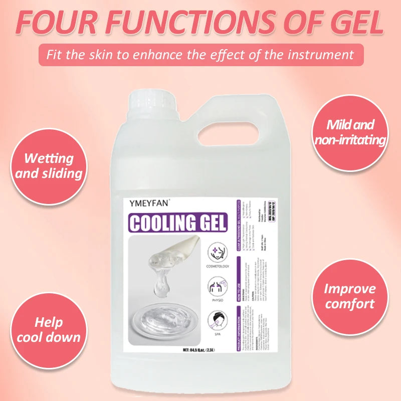 2.5L Clear Conductive Gel for Ultrasound and Beauty Devices