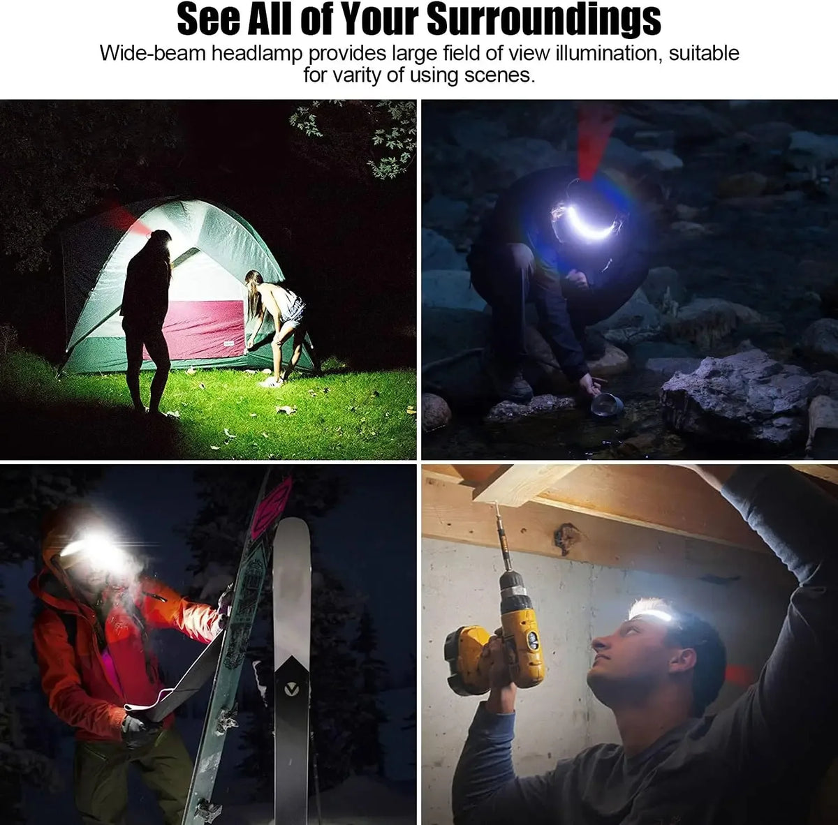 G13 Rechargeable COB LED Headlamp
