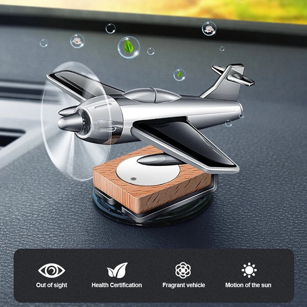 Car interior accessories solar airplane model center console decoration air freshener 