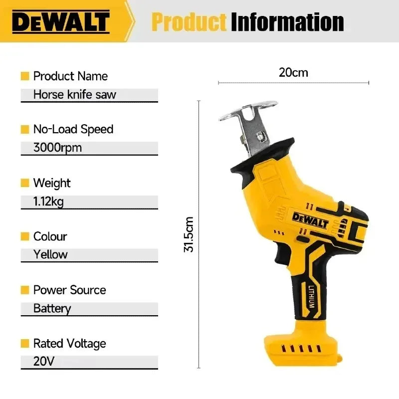 DeWalt Cordless Reciprocating Saw, Brushless, 2800 RPM