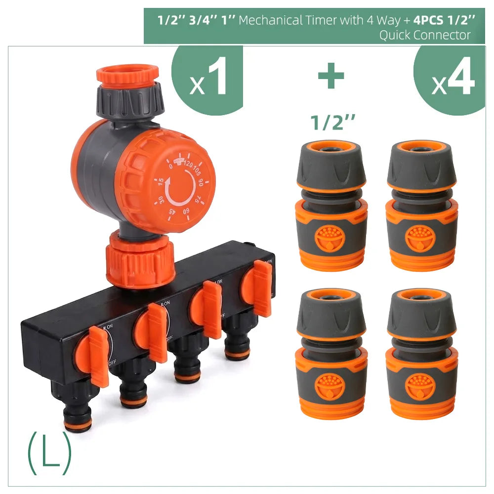 Mechanical Hose Watering Timer, 15–120 Minute Countdown