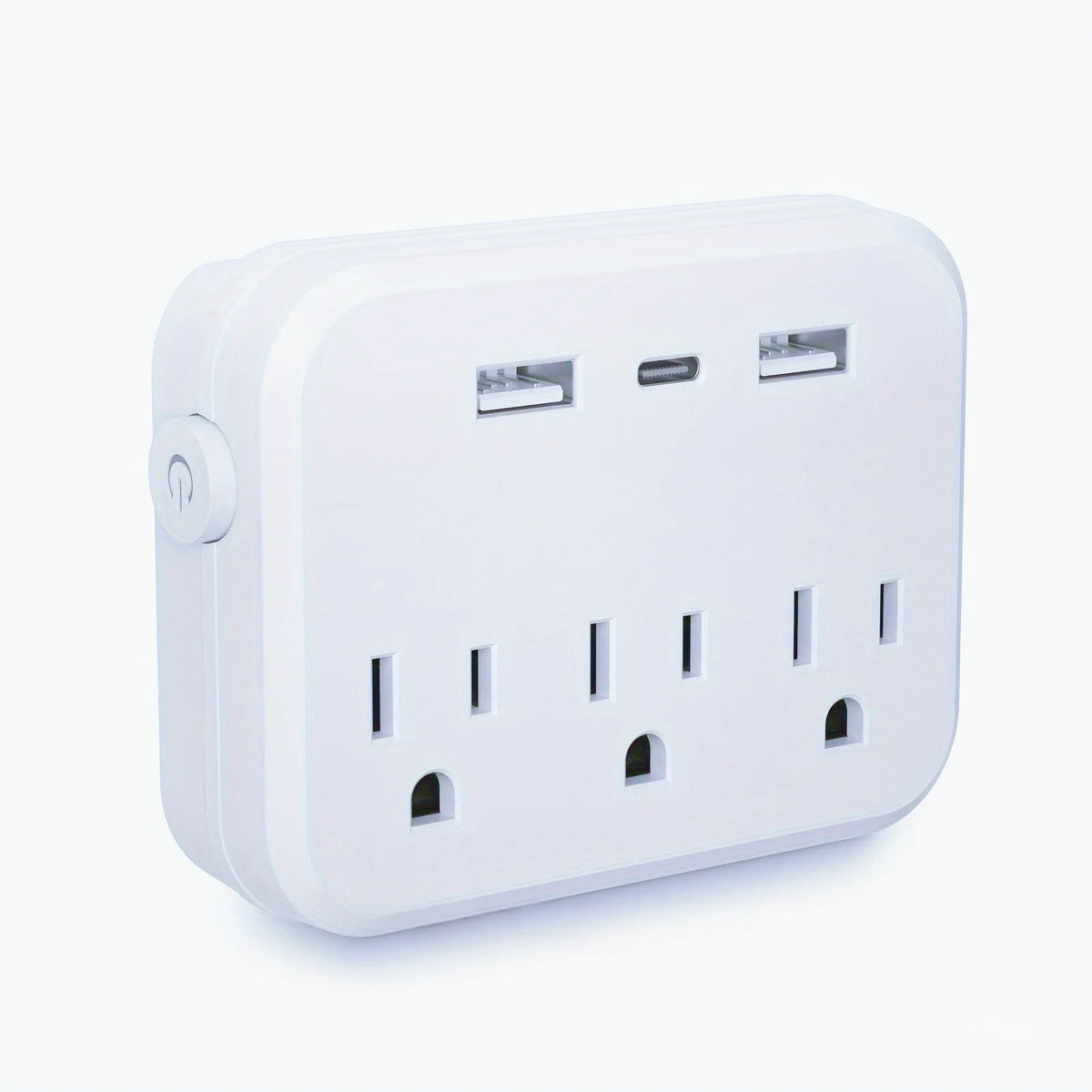 Razširjevalnik ameriške vtičnice z vhodi USB in USB-C