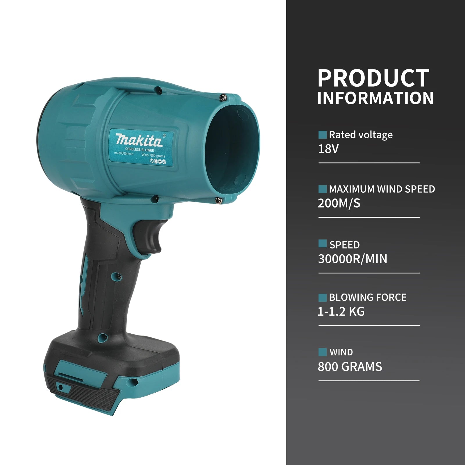 Suflanta Makita 18V Turbo 30000RPM, Unealtă de Curățare cu Putere Mare