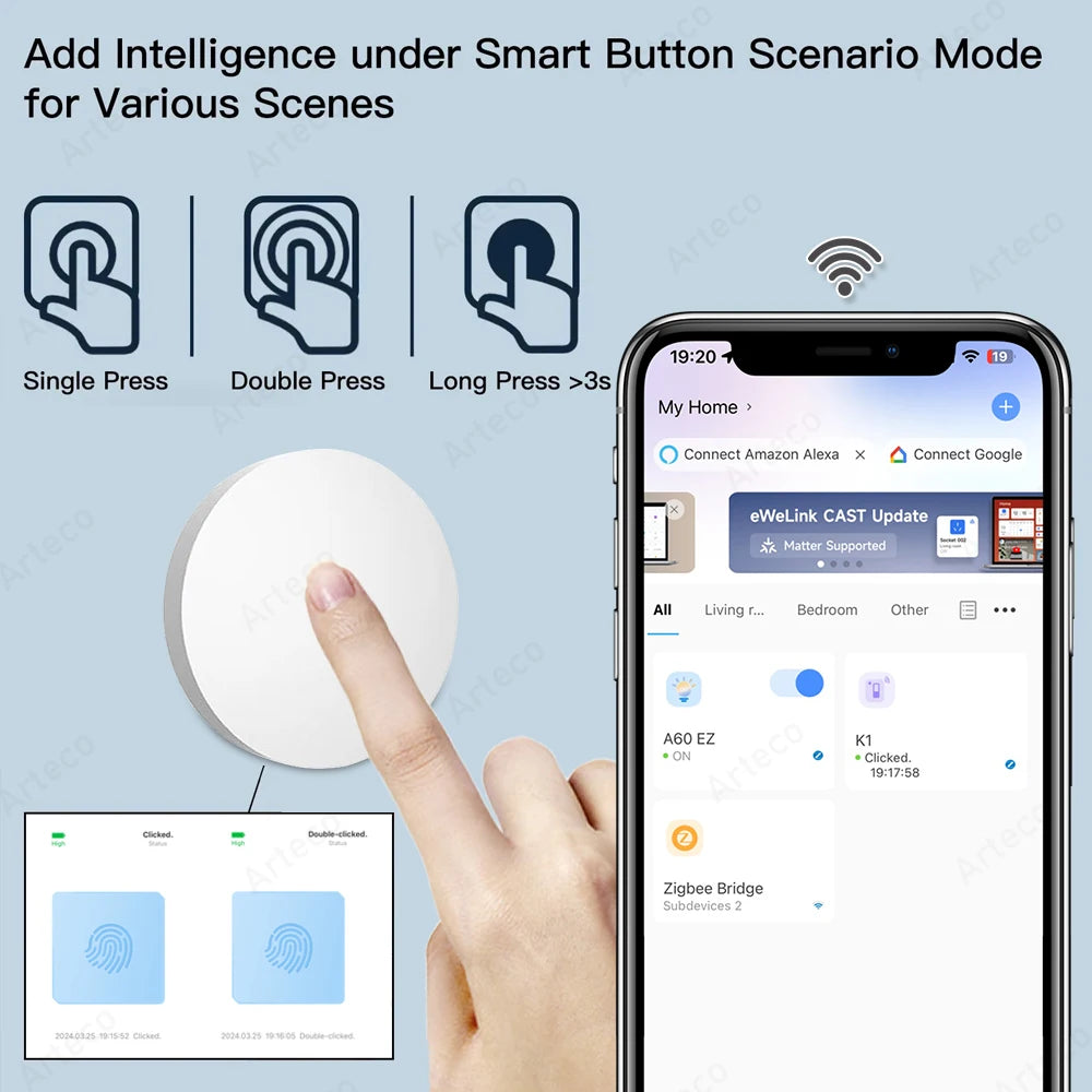 Zigbee Wireless Scene Button