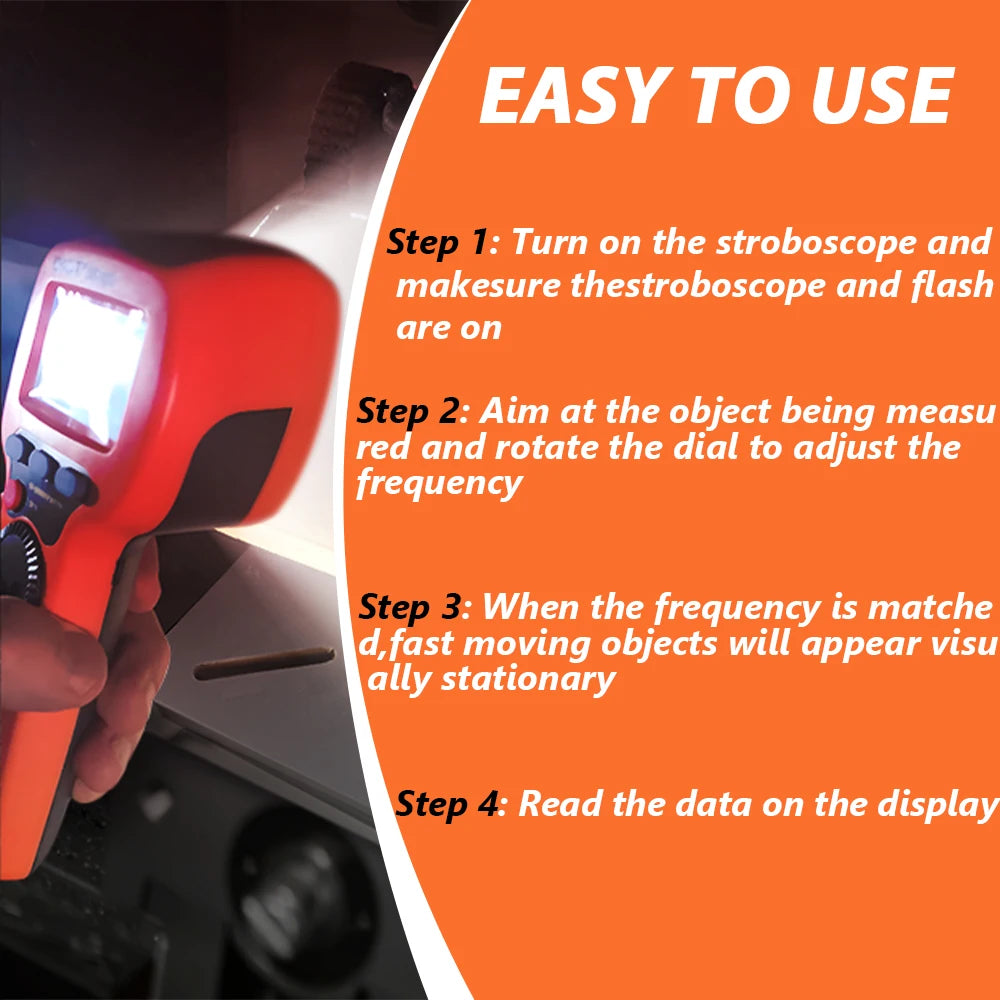 Non-Contact Digital Stroboscope Tachometer