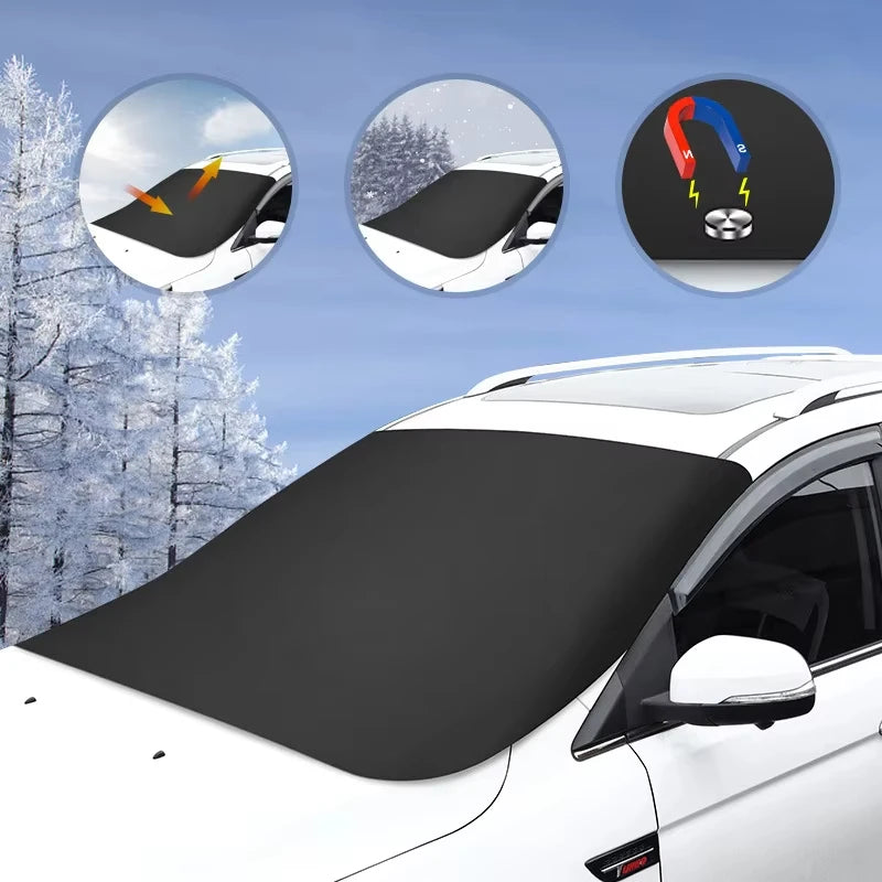 Silver-Coated Windscreen Cover for Cars, 165 x 110 cm