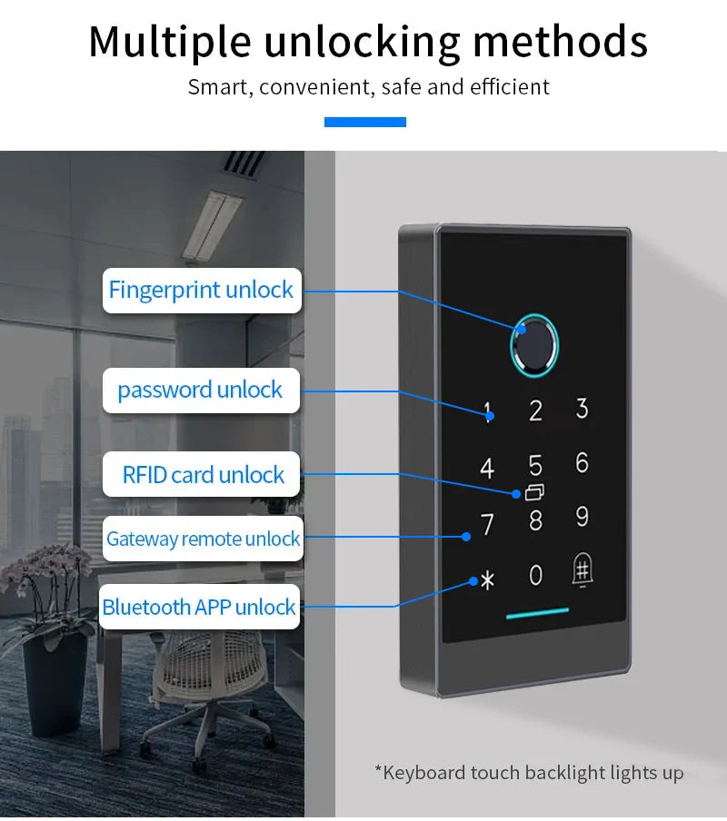 TTlock H3 Fingerprint Door Access Control System