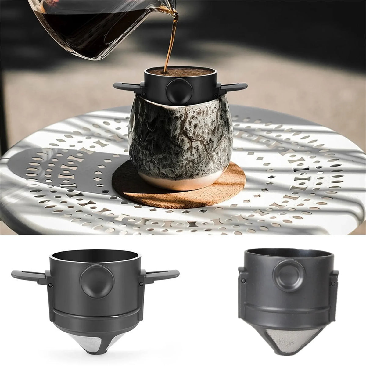 Portable Pour-Over Coffee Set with Mug