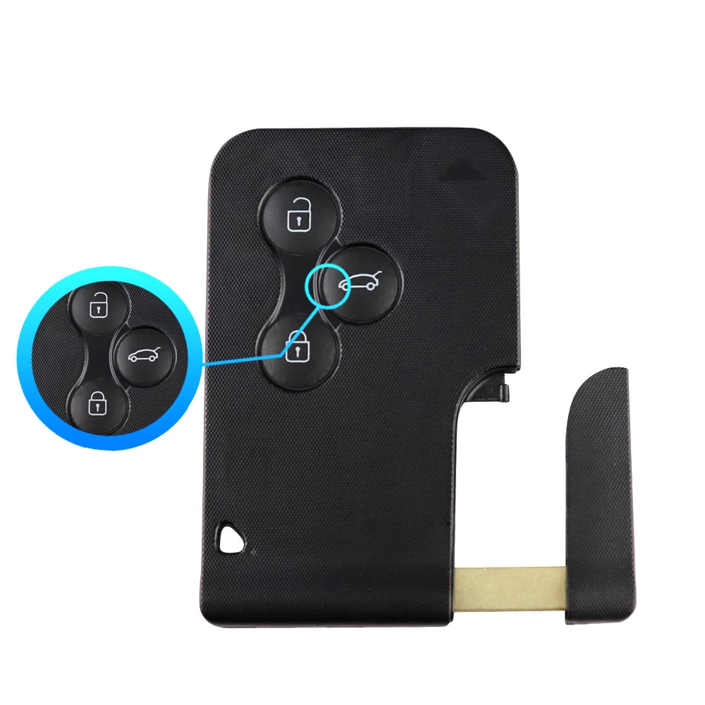 Remote Smart Card Car Key 433Mhz ID46 PCF7947 Chip For Renault Clio Logan Megane 2 3 Scenic 2003-2008 3 Buttons Shell Case Cover