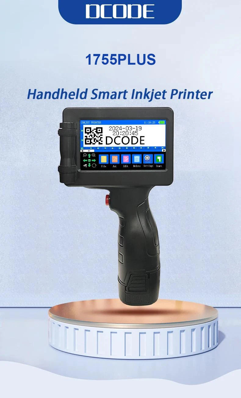 Håndholdt Inkjet-printer til QR-koder, stregkoder, datoer og logoer