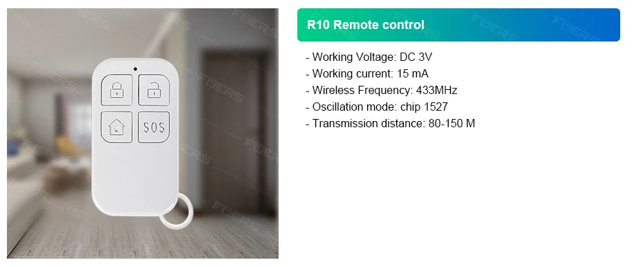 FUERS G30 Wireless WIFI GSM Alarm System Home Burglar Security Alarm System Tuya Smart APP Control with Door and Motion Sensor