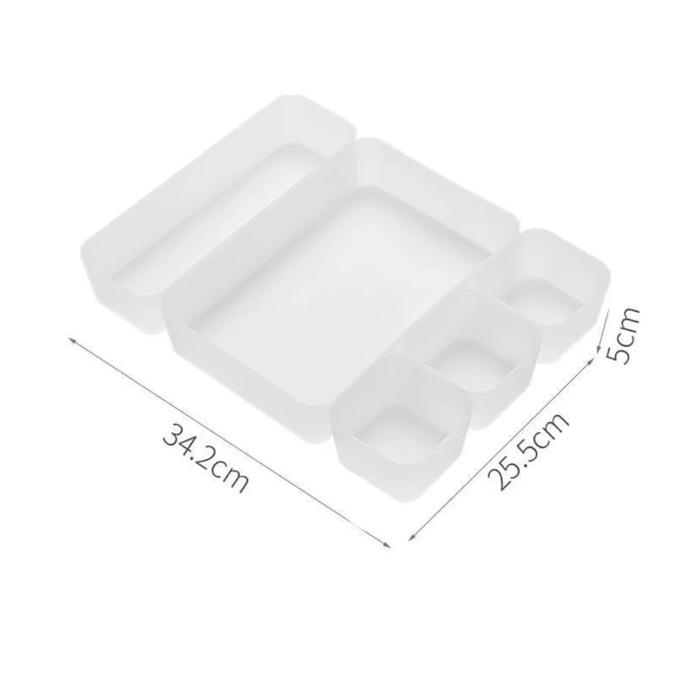 Zestaw 5-częściowych pudełek do przechowywania w szufladzie biurka