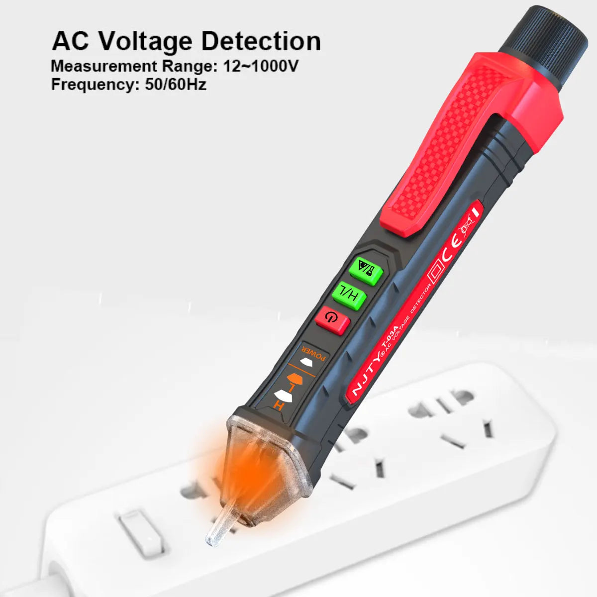 Non-contact Voltage Tester 12-1000V AC  Pen Circuit  Electric Indicator Wall Tool With Flashlight Buzzer