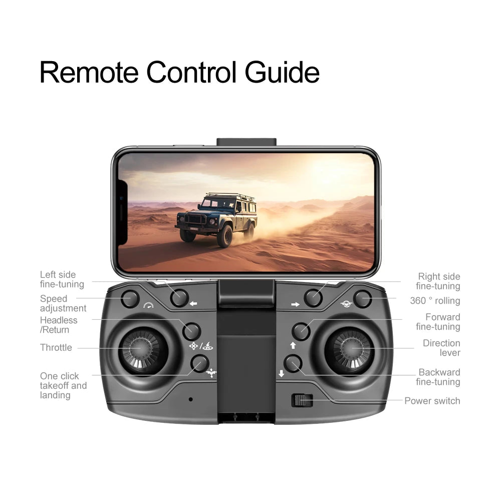 New F198 Drone Professional Dual Camera With 1080P WIFI FPV HD Aerial Photography Wide Angle Brushless RC Foldable Quadcopter 