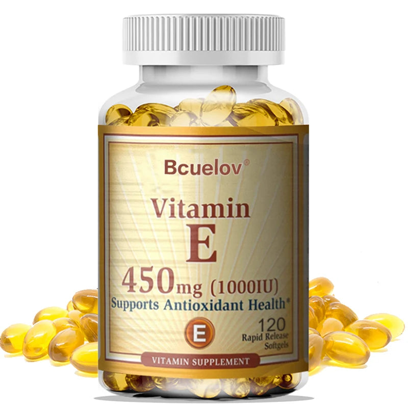 Cápsulas de suplementos de vitamina E