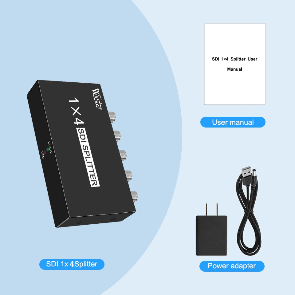 SDI Distribution Splitter - 1x2 or 1x4