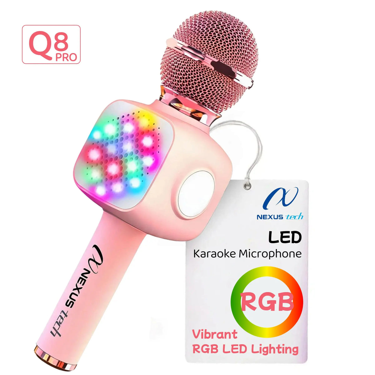 6-in-1 Karaoke Microphone with Bluetooth Speaker