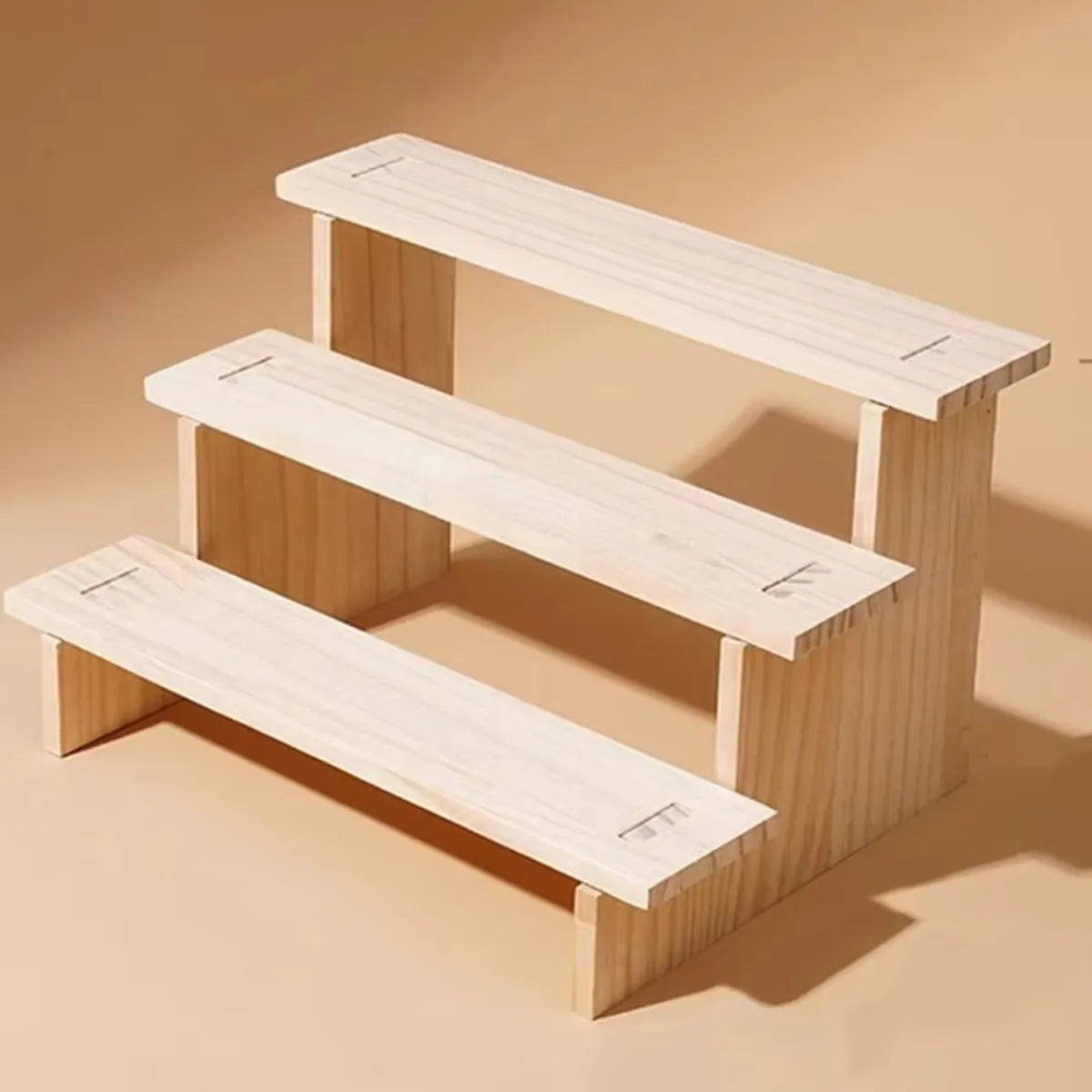 Wooden Tiered Display Stand, Two to Five Levels