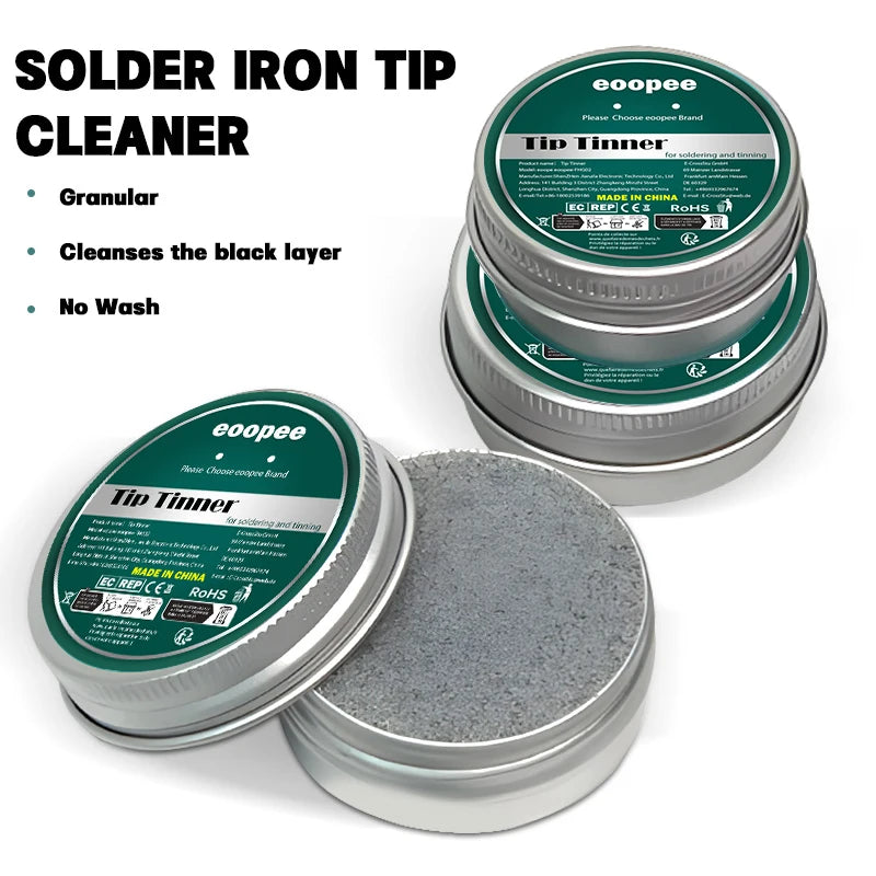 Soldering Iron Tip Cleaner and Restorer - Lead-Free Soldering Tips for IronMaintenance and Performance Enhancement"