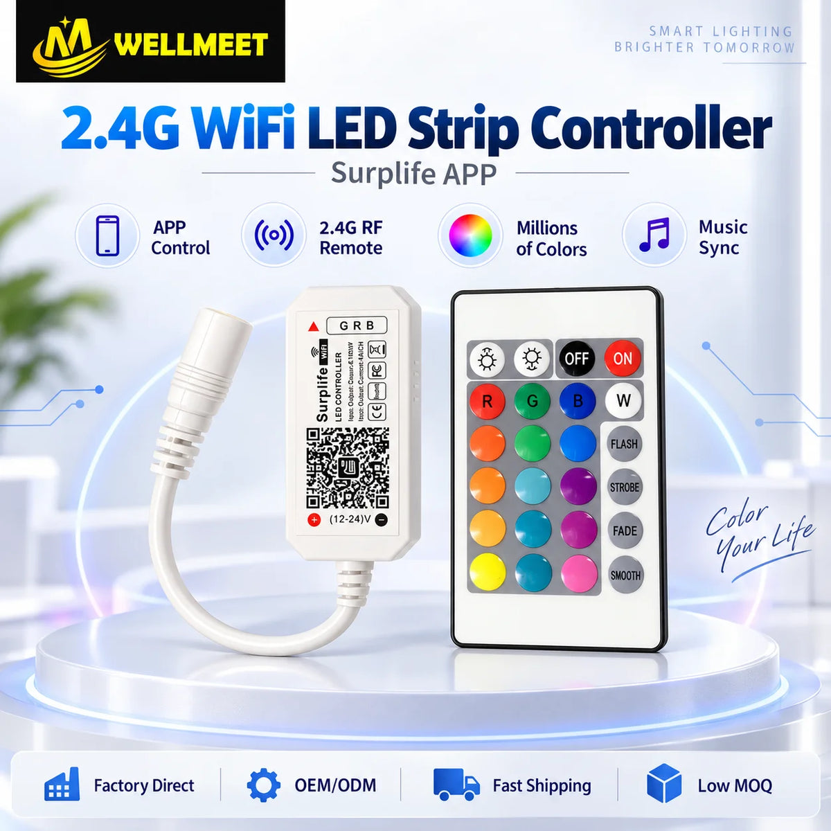 WLAN/Bluetooth-LED-Streifencontroller - RGB/RGBW