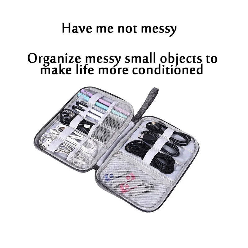 Travel Cable and Charger Organiser Bag