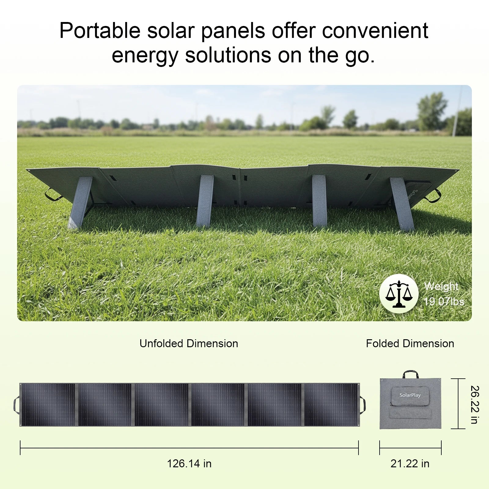 400W foldbart solpanel højtydende oplader til off-grid strøm