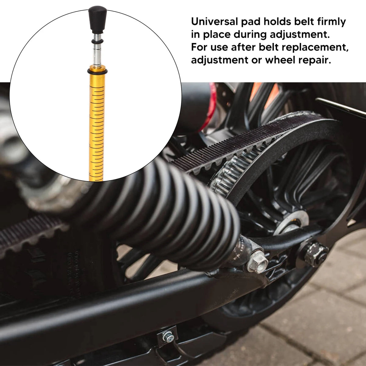 10 lb motorsykkelbeltedefleksjonsmåler