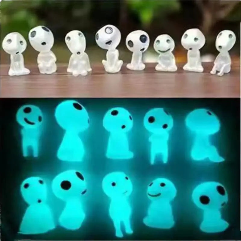 10pc Miniature Landscape Decoration Glow in the Dark Princess Shaped Home Decoration Garden Decoration Ornament Glow in the Dark 