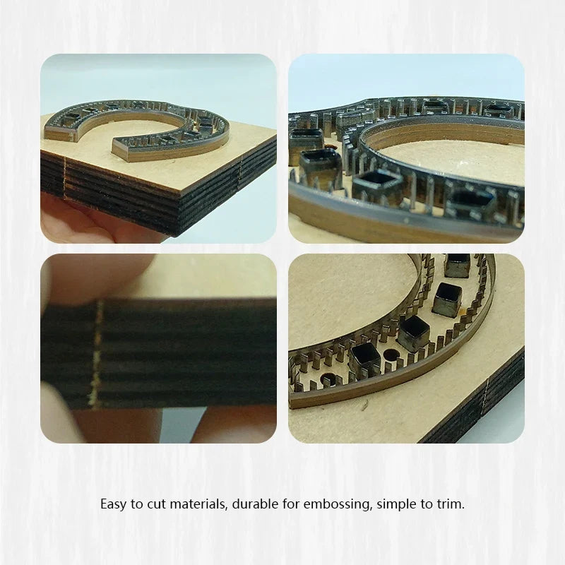 Matriz de corte de couro em forma de ferradura, 11 × 10.4 cm