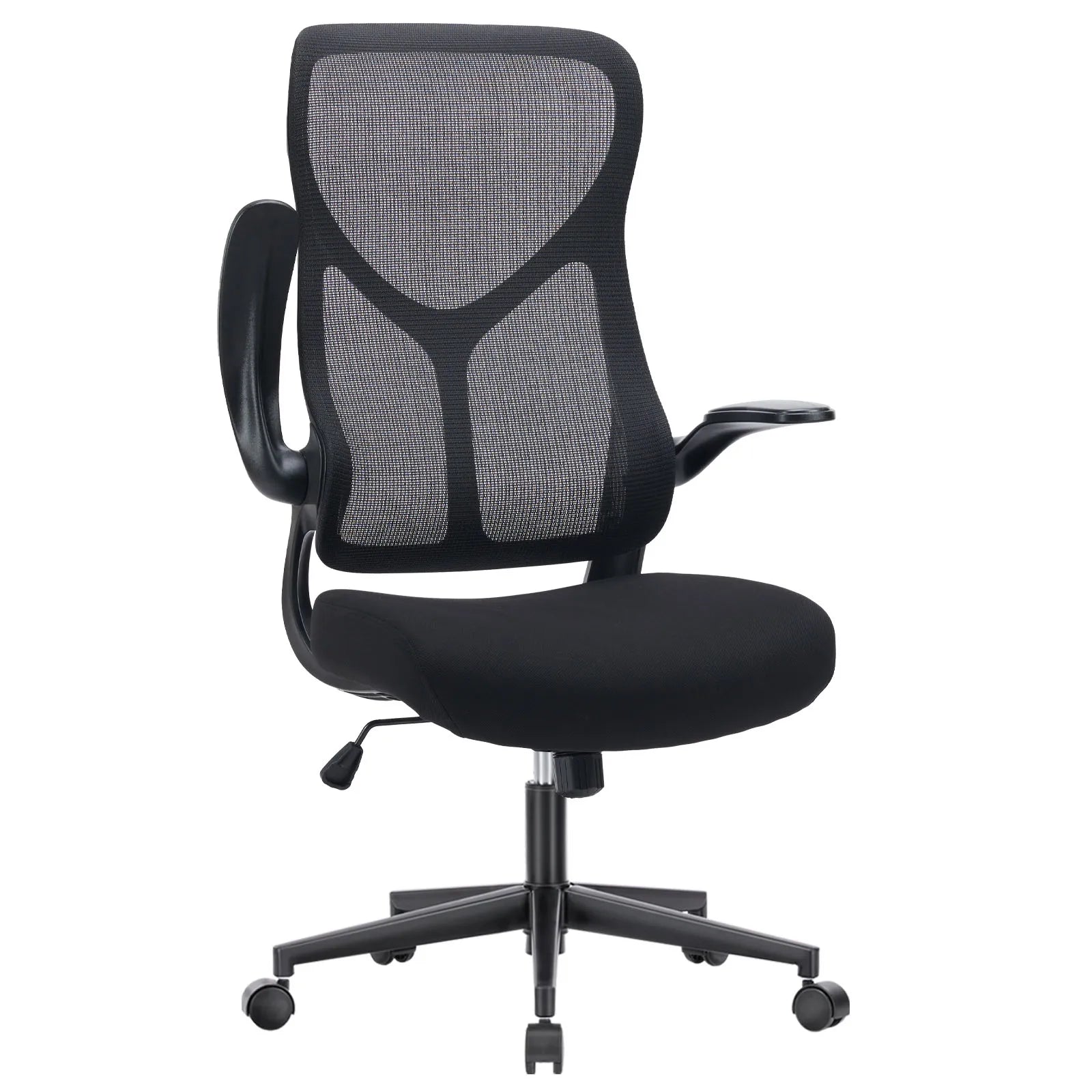 Ergonomic Mesh Office Chair with Lumbar Support & Flip-Up Arms