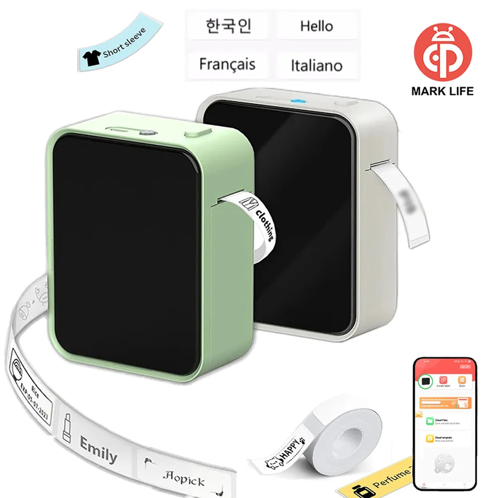 P15 Portable Thermal Label Printer, Package Options