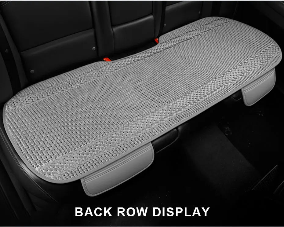 SEAMETAL Breathable Car Seat Cover Ice Silk Cooling Seat Cushion Anti Scratch Auto Chair Protector Universal for 5-Seat Car