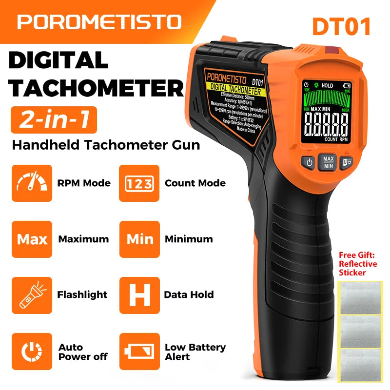Tacómetro digital sin contacto DT01