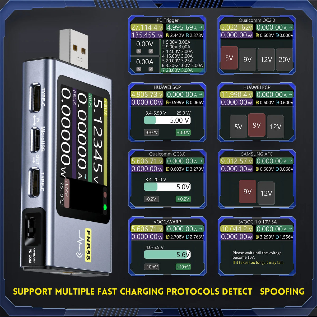FNB58 USB-Spannungs- und Stromtester