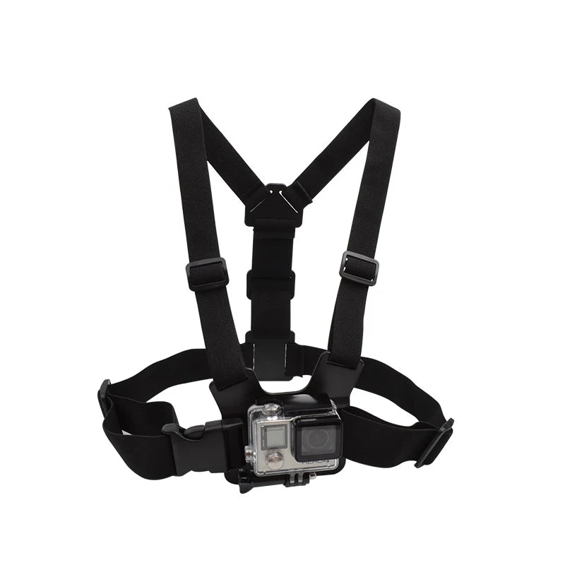 Imbracatura toracica regolabile per action camera