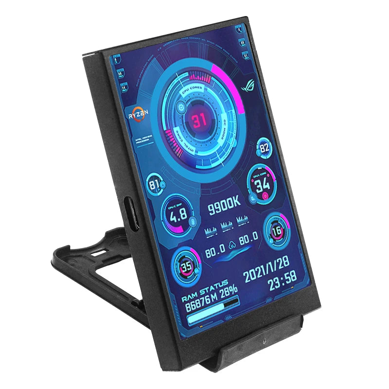  LCD zaslon za status računarske opreme, 3,5 inča