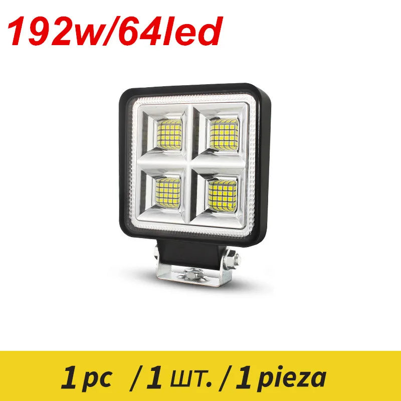 Truck Led Light Round 12v 24v For Tractor Auto Car Vehicle 4x4 Off Road Barra Work Driving Light