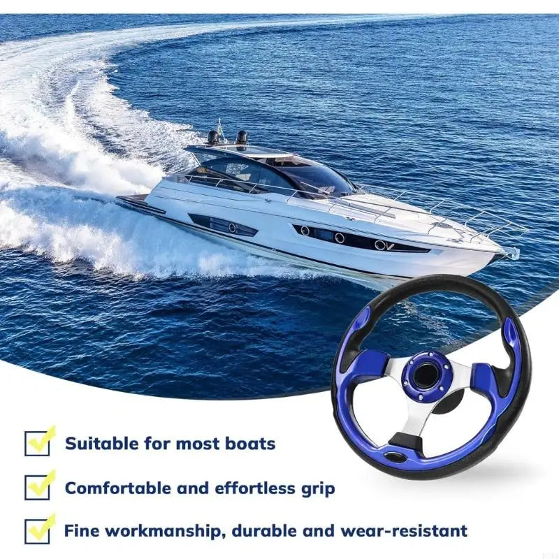 13-Inch PU Steering Wheel with Carbon Fiber Texture Grip