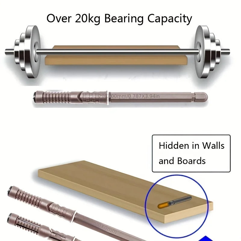 Concealed Floating Shelf Brackets, 6 Pieces