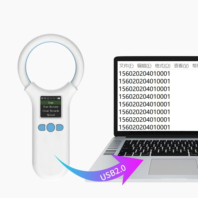 FW91A Animal RFID Microchip Reader - USB/Bluetooth