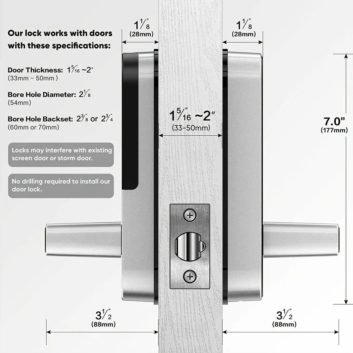 B05 Fingerprint and Keypad Door Lock