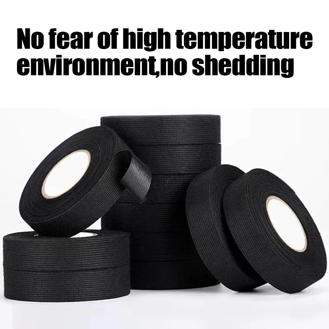 Electrical Insulating Tape Heat Resistant Harness Tape 9/15/50MM Car Cable Harness Wiring Loom Protection Waterproof Tape 